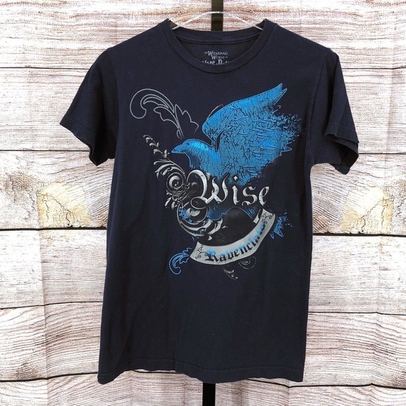 Universal Studios Wizarding World Blue Ravenclaw Short Sleeve Tee T-shirt Size S - Picture 6 of 7